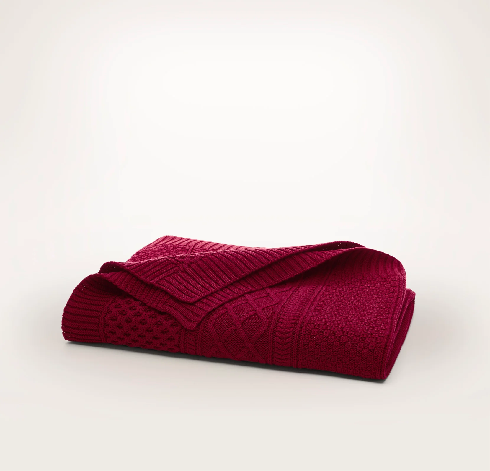 Aran Knit Throw Blanket - Image 4
